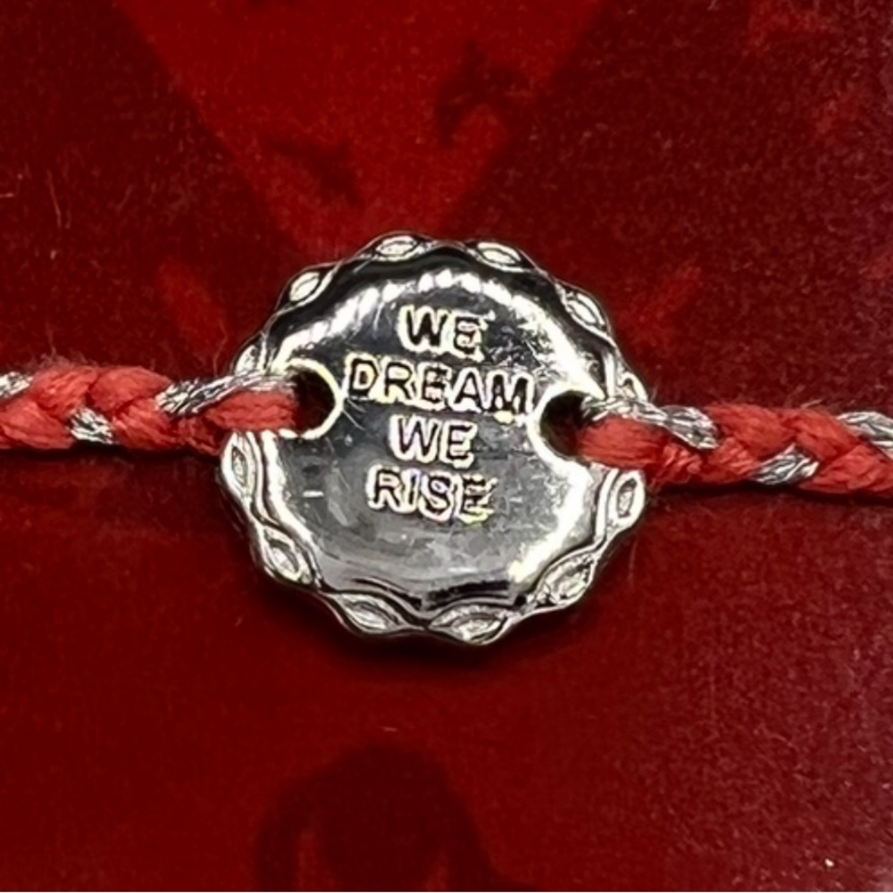 GIRL RISING Sterling Silver “WE DREAM WE RISE” Bracelet